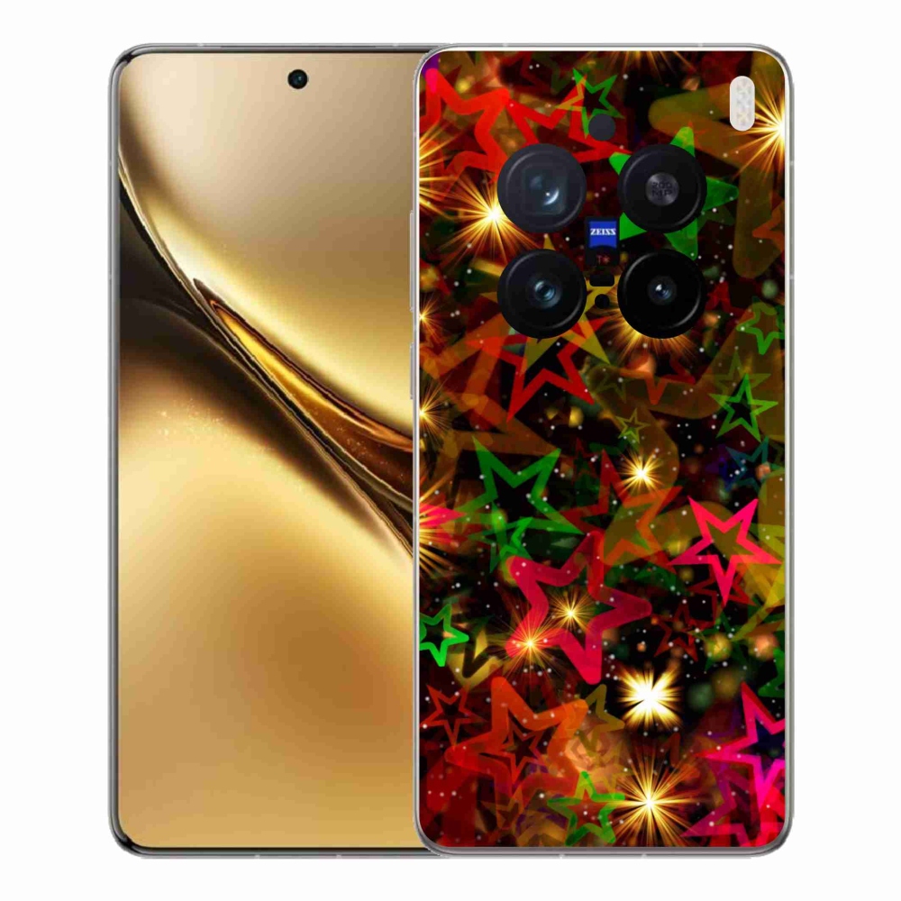 Gelový kryt mmCase na Vivo X200 Pro 5G - barevné hvězdičky