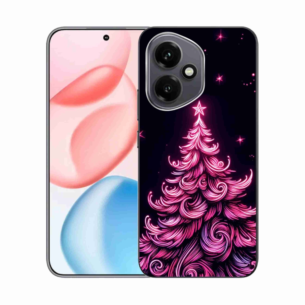 Gelový kryt mmCase na Honor 400 - neonový vánoční stromek 2