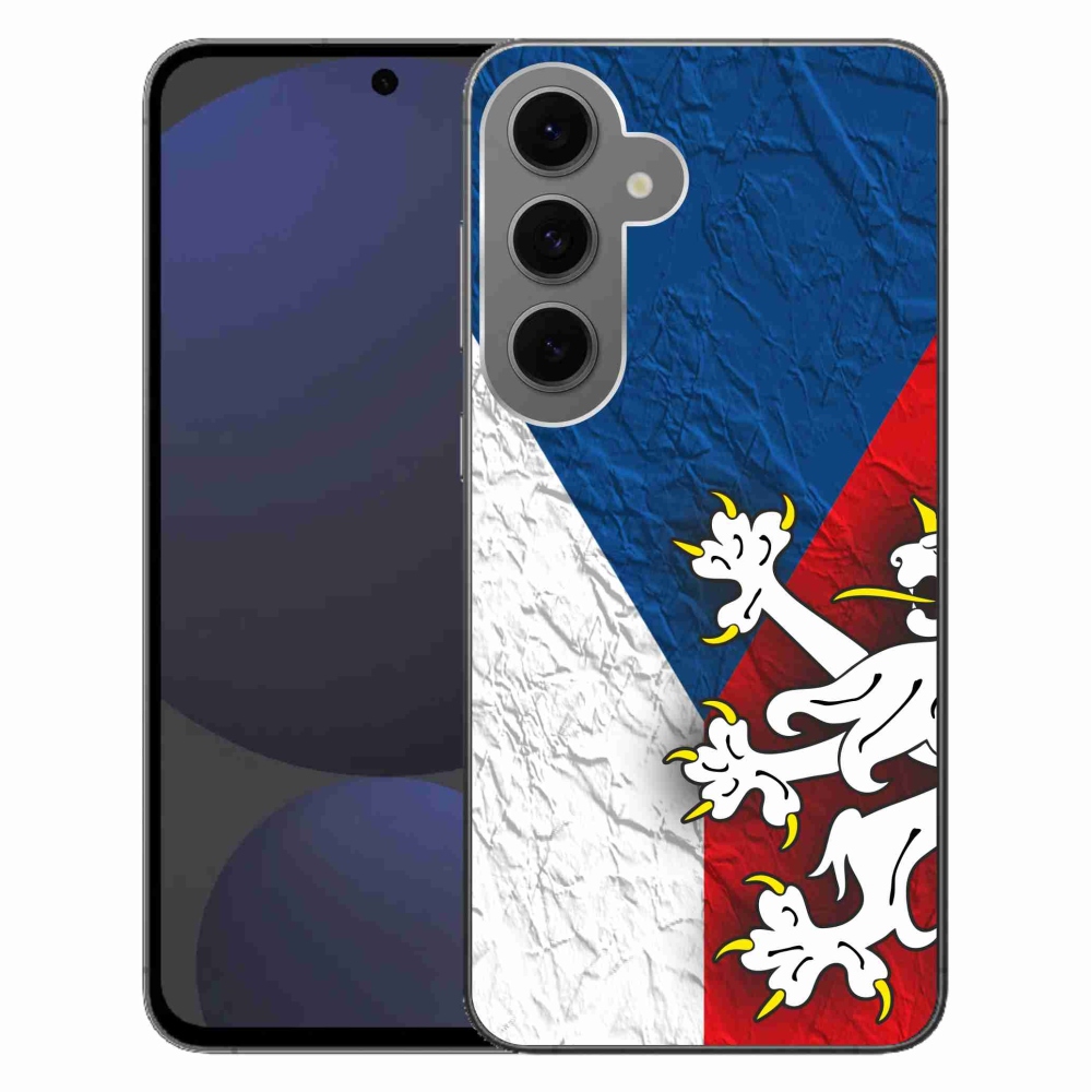 Gelový kryt mmCase na Samsung Galaxy S24 FE - česká vlajka 1