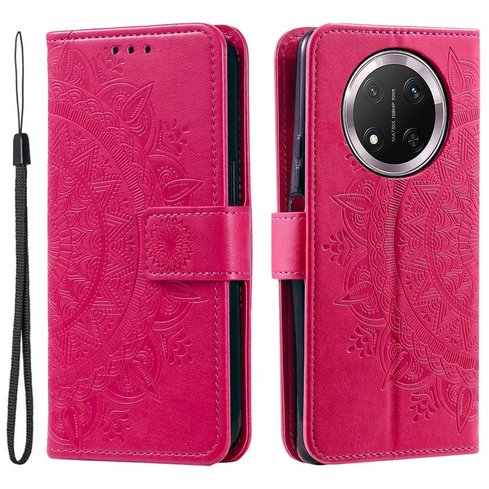 Mandala knížkové pouzdro na Honor Magic 7 Lite 5G - rose