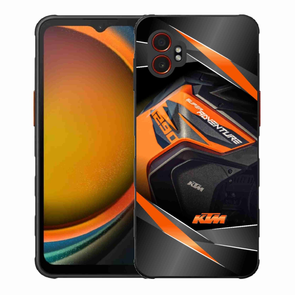 Gelový kryt mmCase na Samsung Galaxy Xcover 7 Pro - motorka ktm