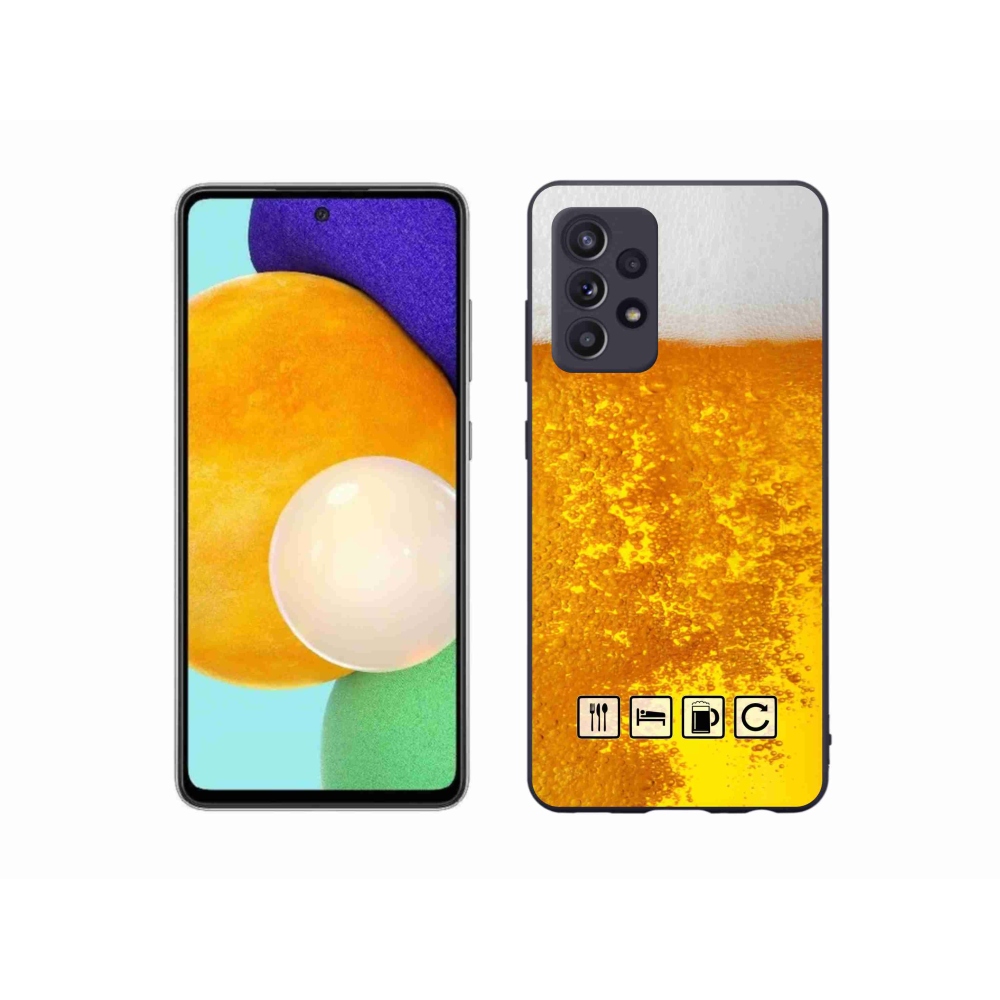 Gelový kryt mmCase na Samsung Galaxy A52/A52 5G - pivní motiv 3