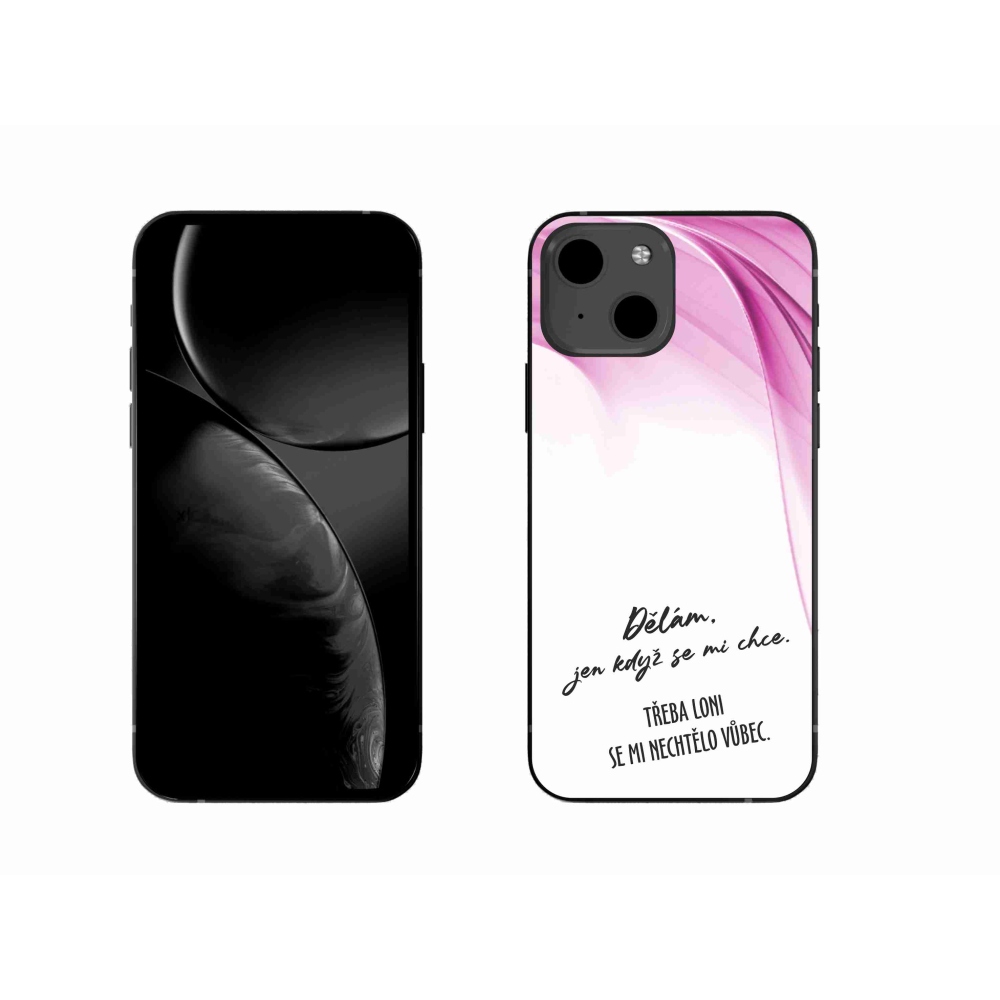 Gelový kryt mmCase na iPhone 13 6.1 - vtipný text 12 bílé pozadí