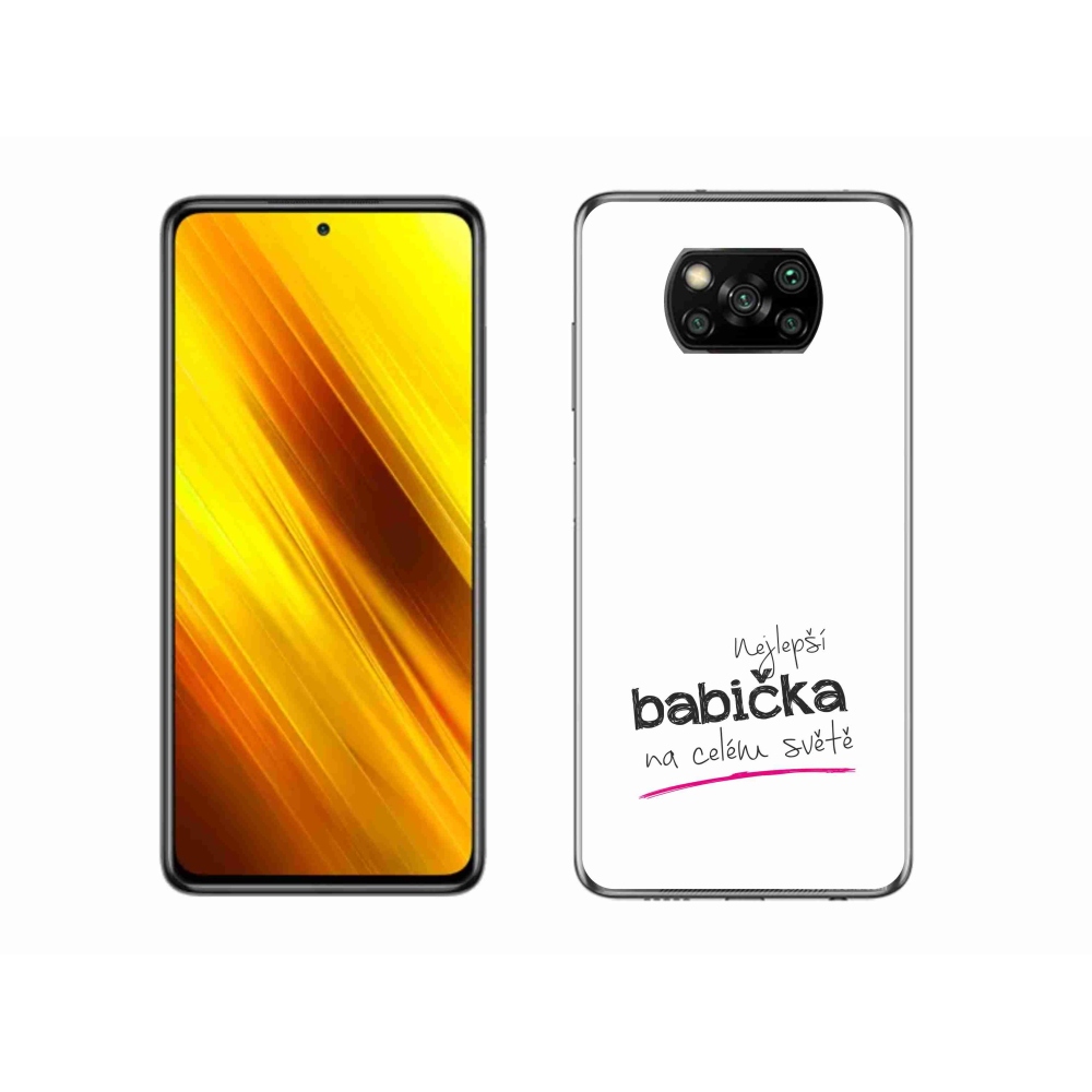Gelový kryt mmCase na Xiaomi Poco X3 Pro - nejlepší babička 4 bílé pozadí