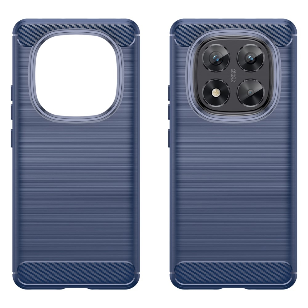 Carbon odolný gelový obal na Xiaomi Redmi Note 14 Pro 5G/Poco X7 5G - modrý