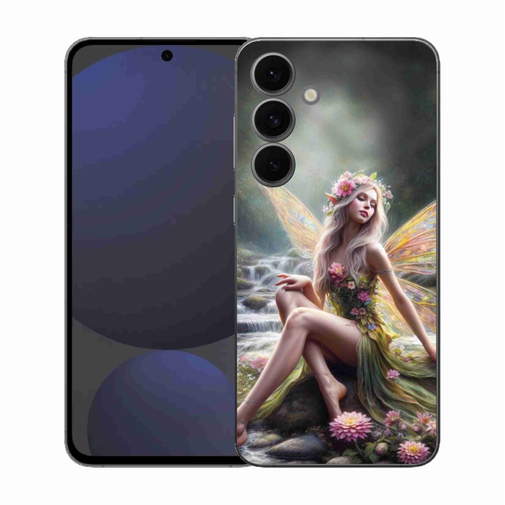 Gelový kryt mmCase na Samsung Galaxy S25 FE - motýlí žena 1