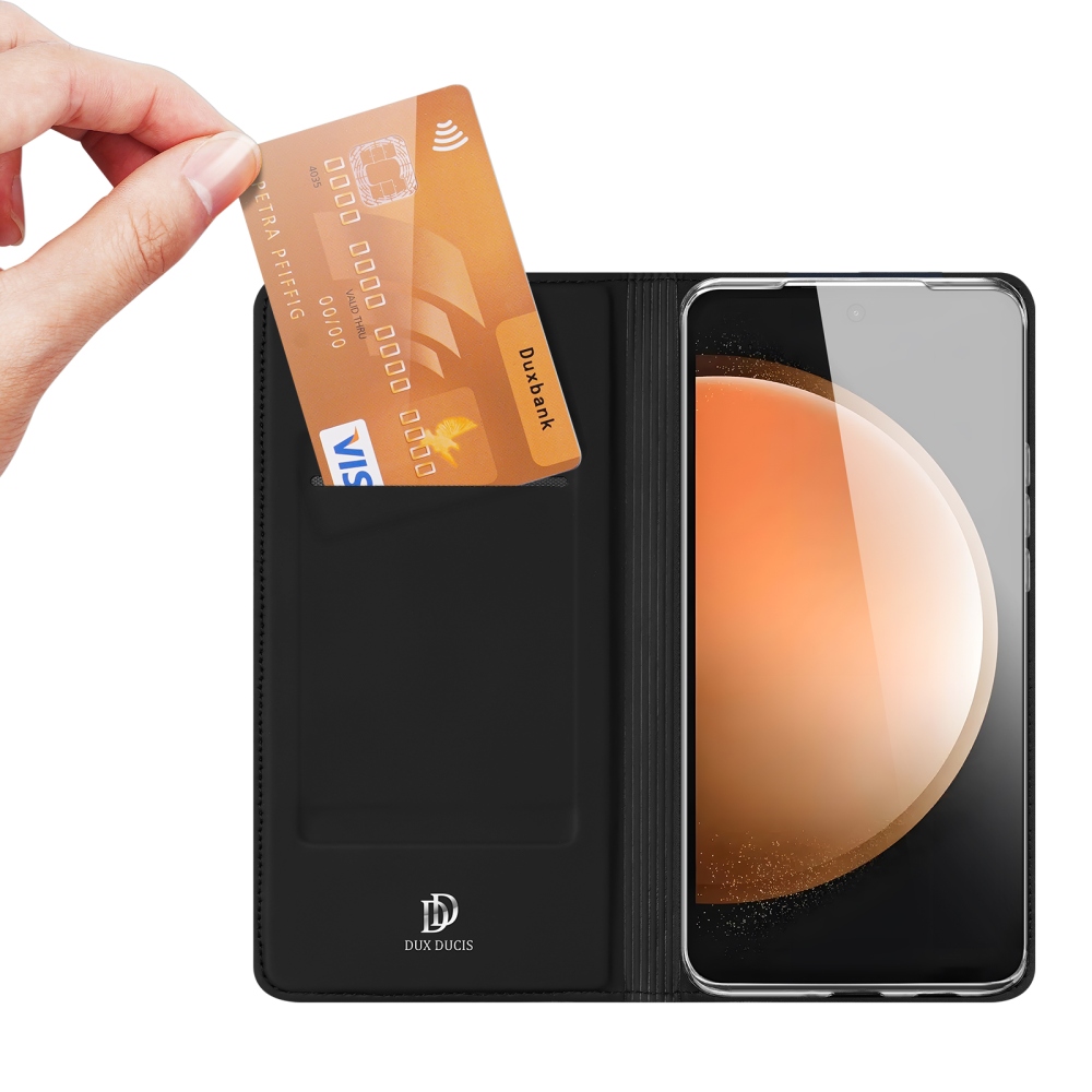 DUX knížkové pouzdro na Samsung Galaxy S25 FE - černé