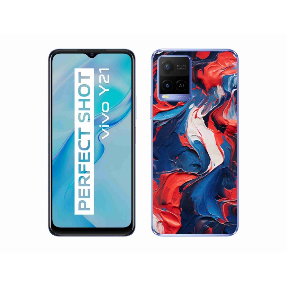 Gelový kryt mmCase na Vivo Y21/Y21s/Y33s - abstraktní motiv 7