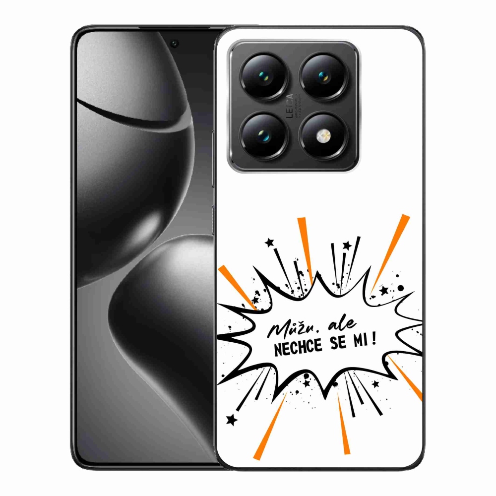 Gelový kryt mmCase na Xiaomi 14T - vtipný text 11 bílé pozadí