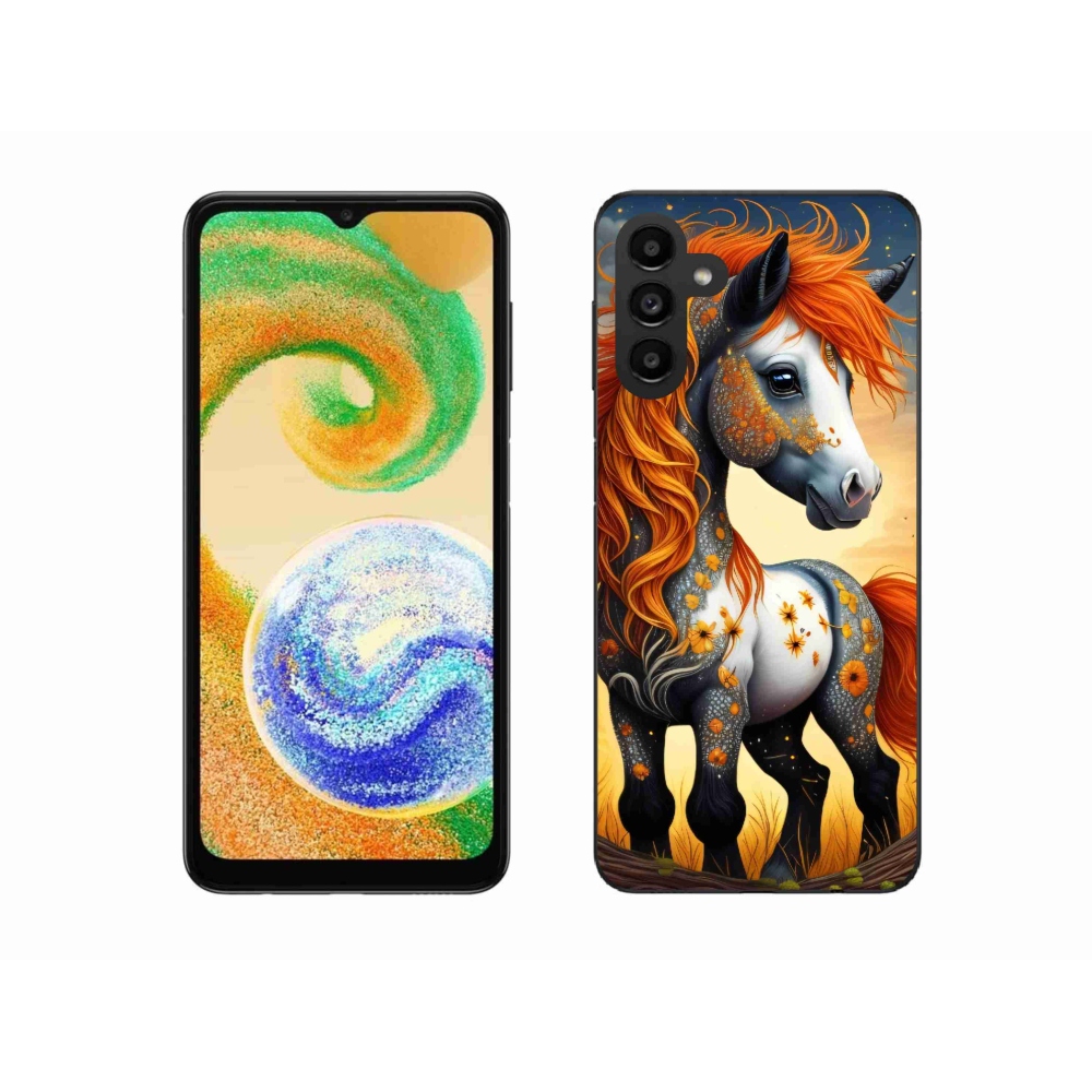 Gelový kryt mmCase na Samsung Galaxy A04s (164.7x76.7x9.1mm) - barevný poník
