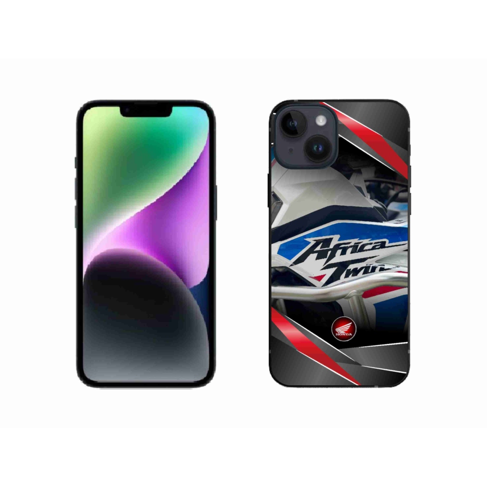 Gelový kryt mmCase na iPhone 14 - motorka honda