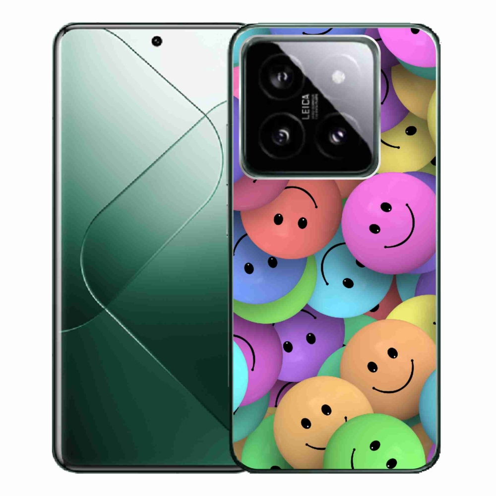 Gelový kryt mmCase na Xiaomi 14 Pro - barevní smajlíci