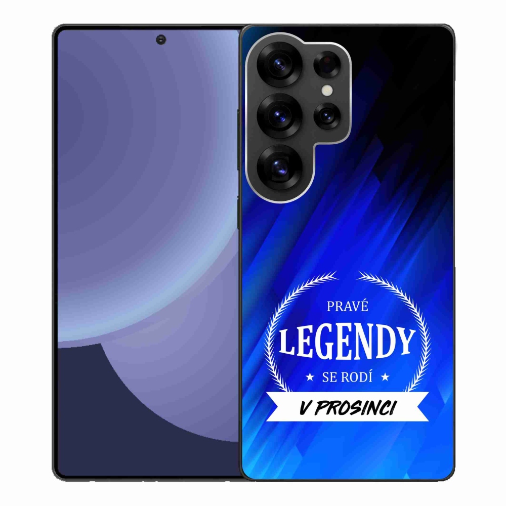 Gelový kryt mmCase na Samsung Galaxy S25 Ultra - legendy v prosinci modré pozadí