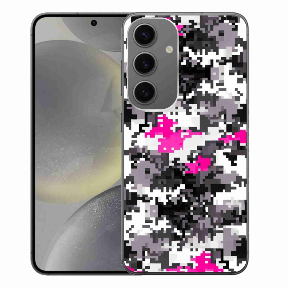 Gelový kryt mmCase na Samsung Galaxy S24+ - maskáčový vzor 4