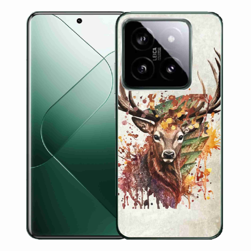 Gelový obal mmCase na Xiaomi 14 Pro - jelen 1