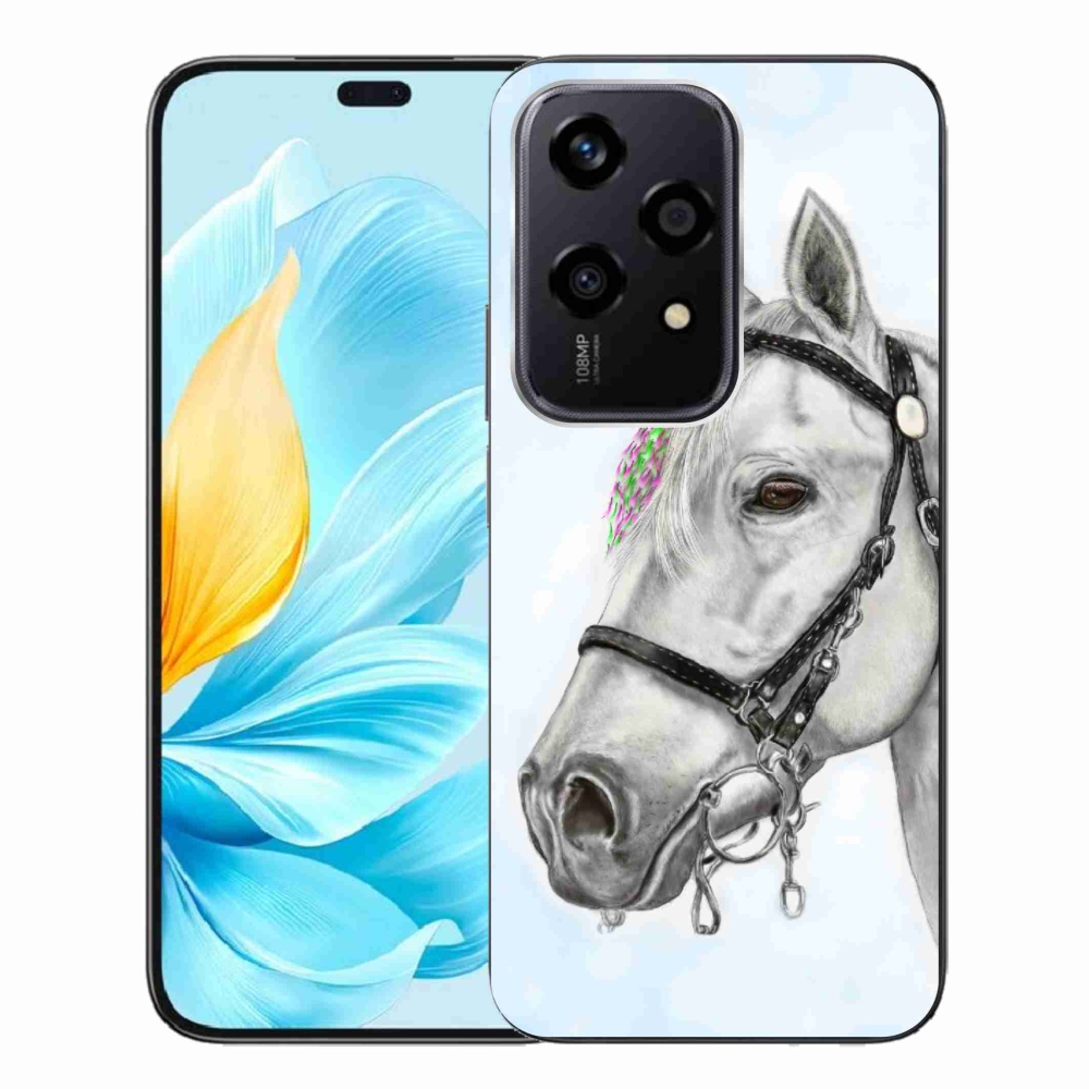 Gelový kryt mmCase na Honor 200 Lite 5G - bílý kůň 1