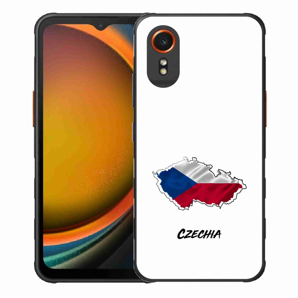 Gelový kryt mmCase na Samsung Galaxy Xcover 7 - Czechia bílé pozadí
