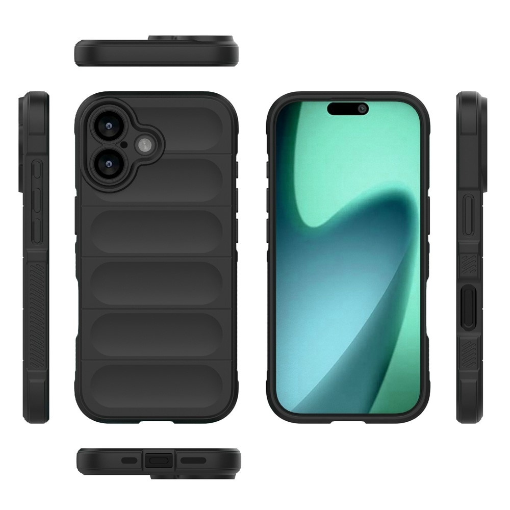 Rugg odolný gelový obal na iPhone 17 - černý