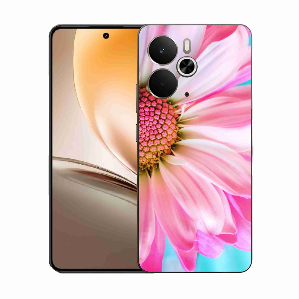 Gelový kryt mmCase na Realme 14 5G - růžová květina