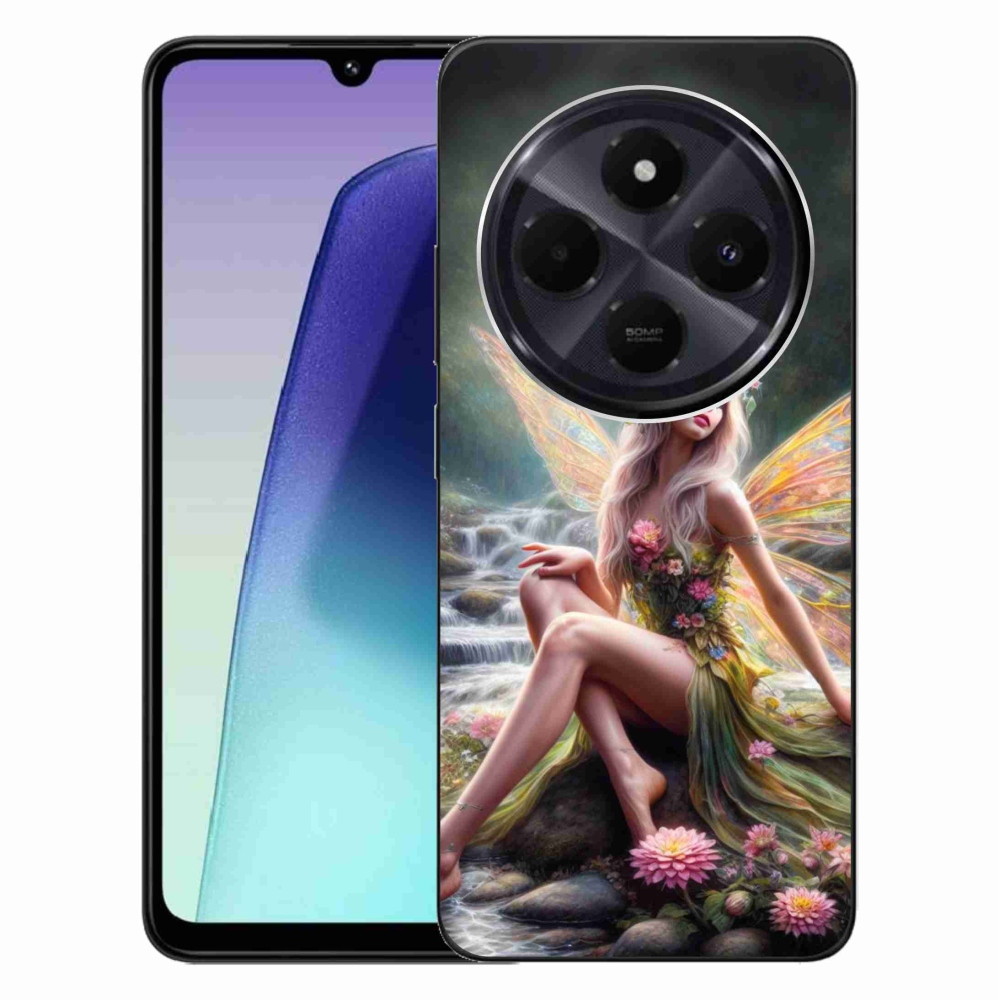 Gelový kryt mmCase na Xiaomi Redmi 14C/Poco C75 - motýlí žena 1
