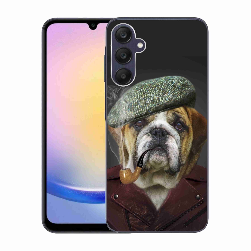 Gelový kryt mmCase na Samsung Galaxy A25 5G - pes s fajfkou