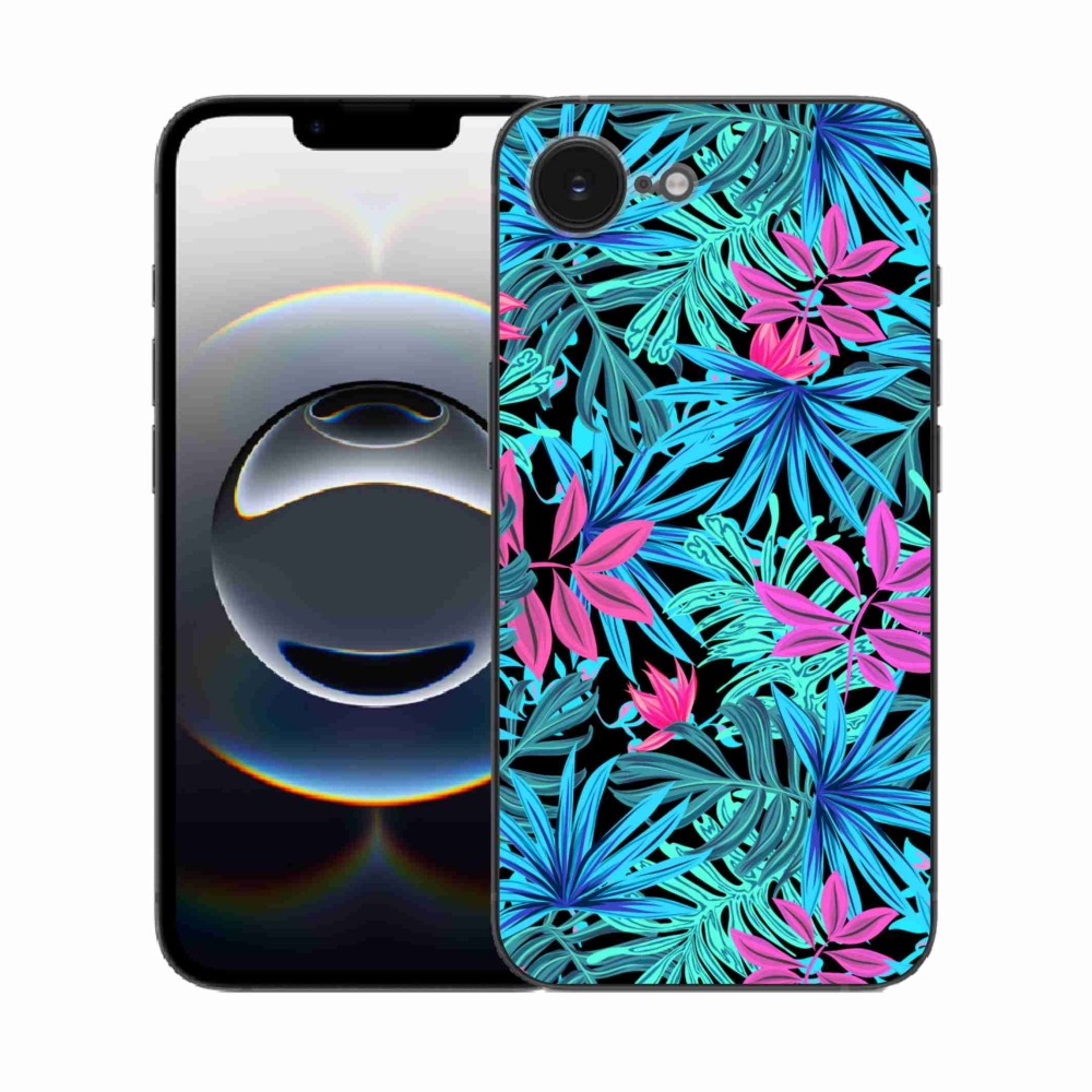 Gelový kryt mmCase na iPhone 16e - květiny 3