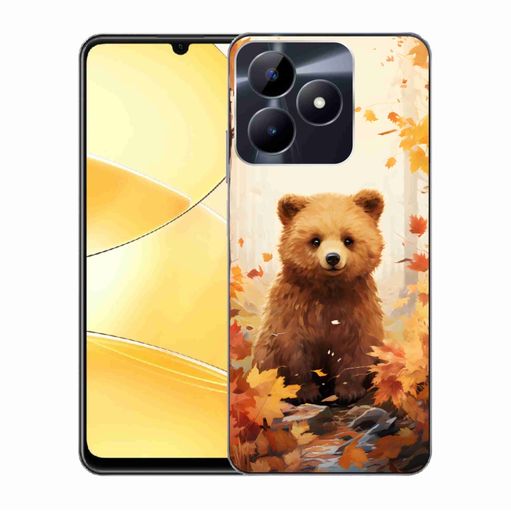 Gelový kryt mmCase na Realme C51/C53 - medvěd v lese