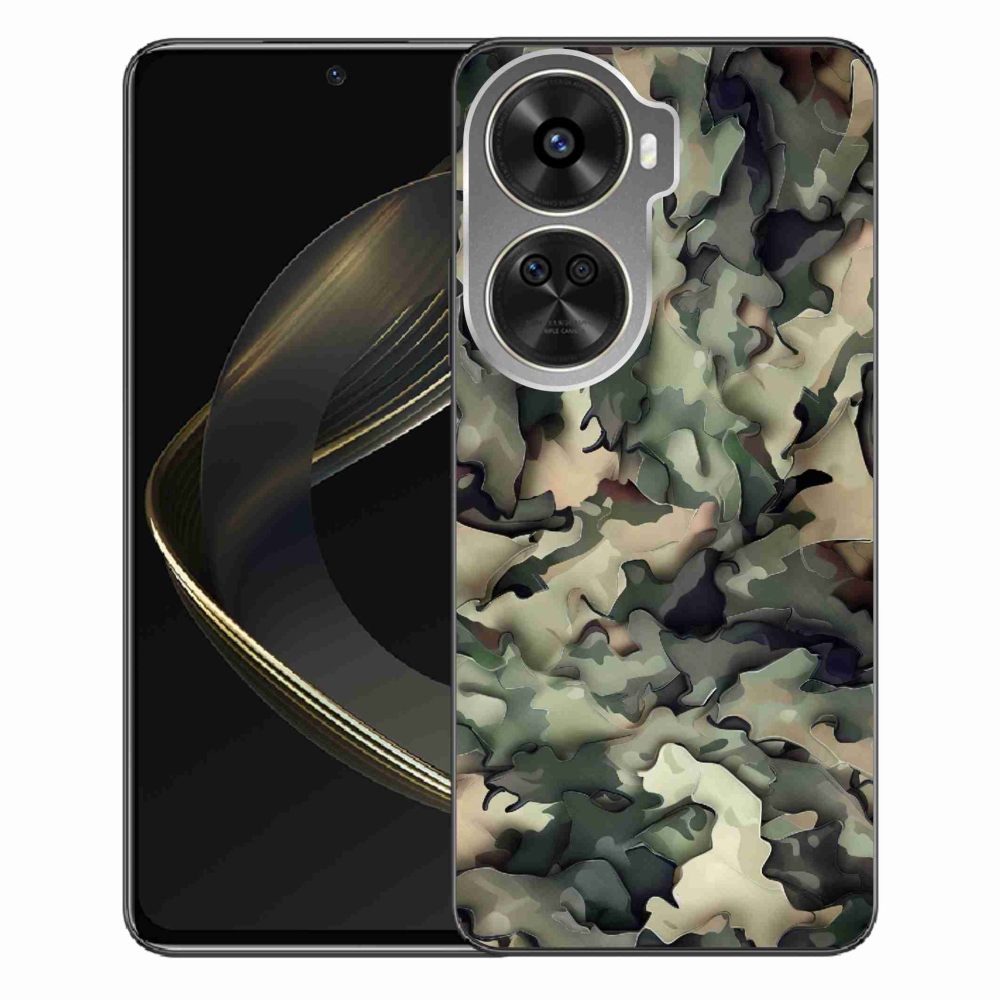 Gelový kryt mmCase na Huawei Nova 12 SE - maskáčový vzor 9