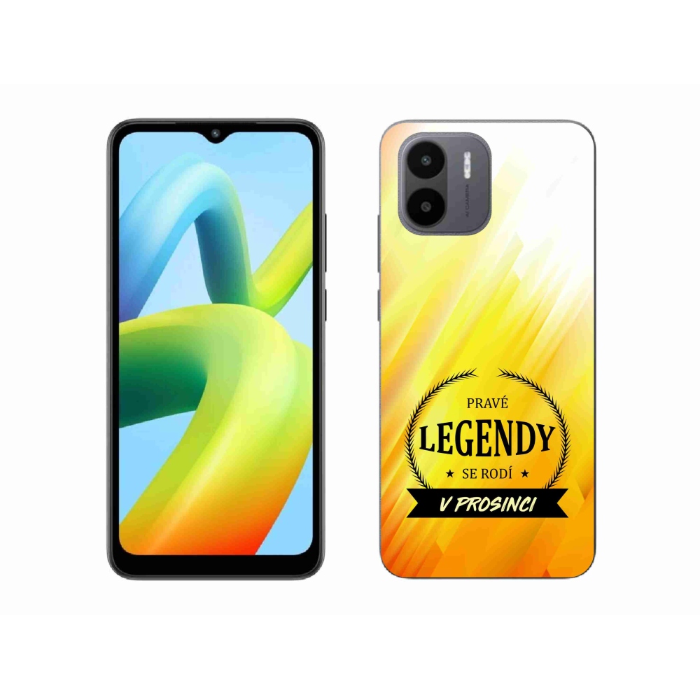 Gelový kryt mmCase na Xiaomi Redmi A1 - legendy v prosinci žluté pozadí