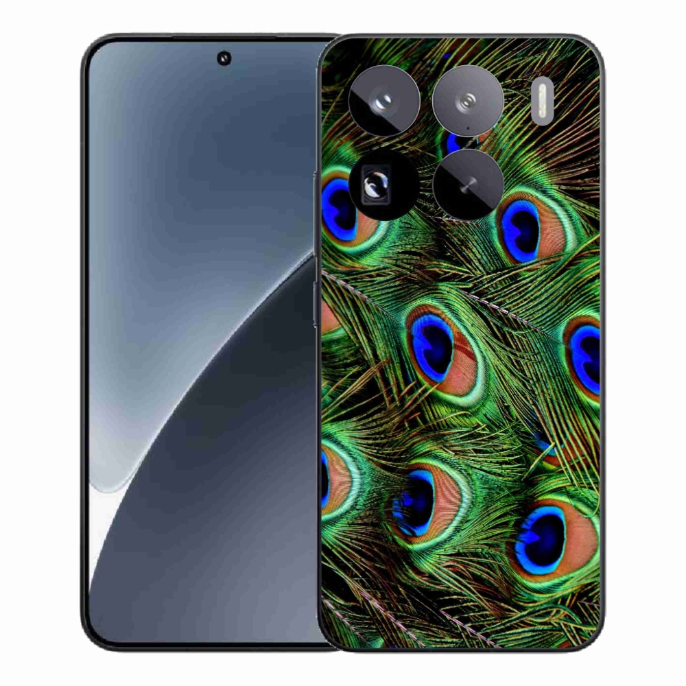 Gelový kryt mmCase na Xiaomi 15 Pro - paví peří