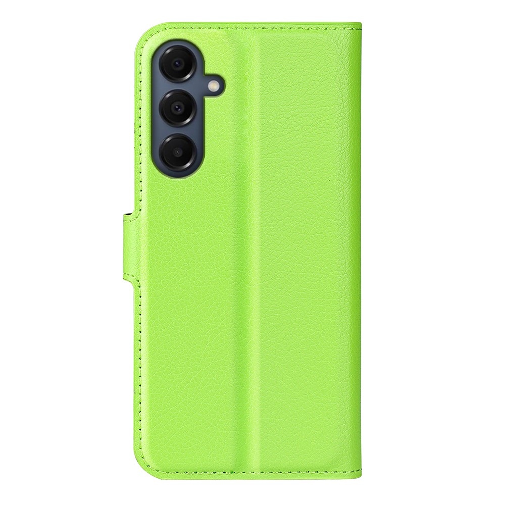 Litchi knížkové pouzdro na Samsung Galaxy A17 5G - zelené