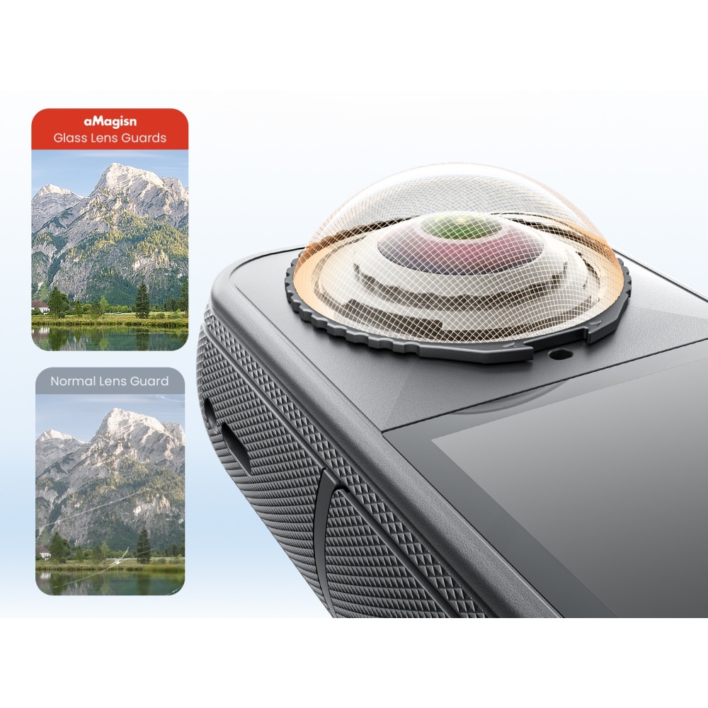 AMAGISN ochranné sklo objektivu pro Insta360 X4 Air, 2 ks