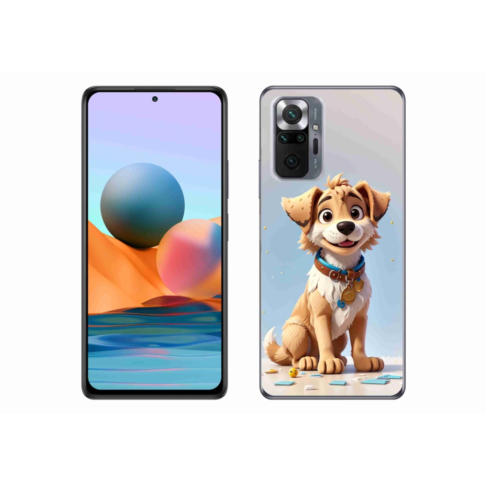 Gelový kryt mmCase na Xiaomi Redmi Note 10 Pro - kreslené štěně