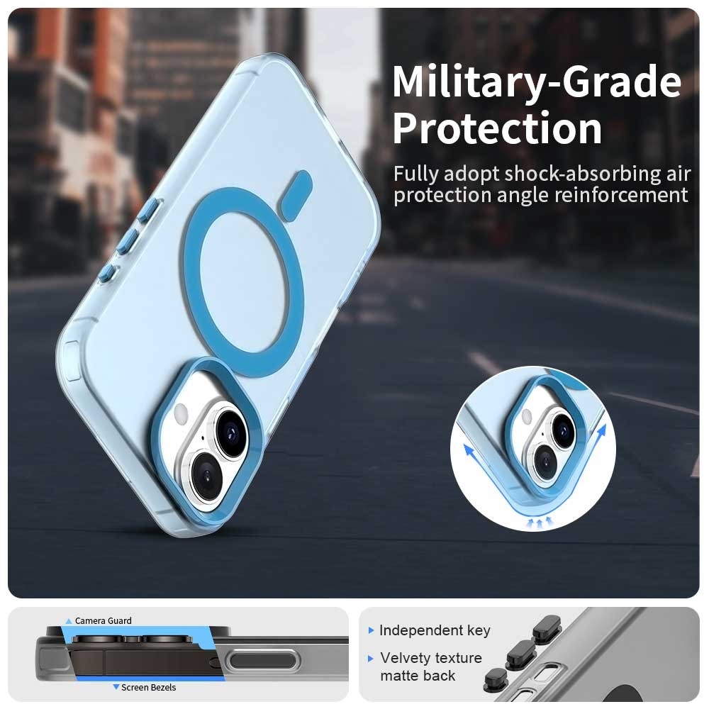 Candy gelový obal MagSafe pro iPhone 17 - modrý