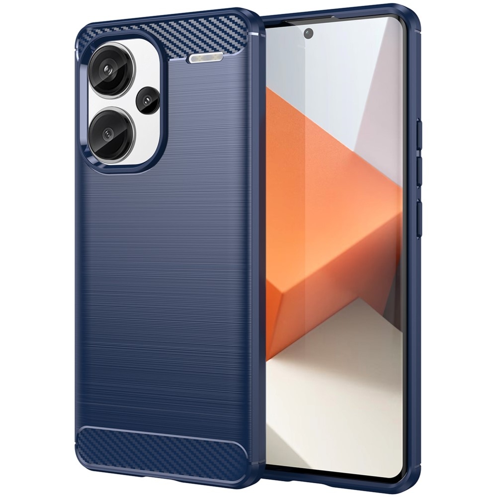 Carbon odolný gelový obal na Xiaomi Redmi Note 13 Pro+ 5G - modrý