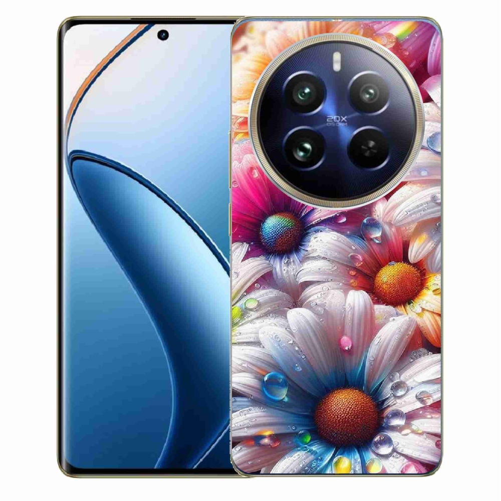 Gelový kryt mmCase na Realme 12 Pro 5G/12 Pro+ 5G - barevné kopretiny