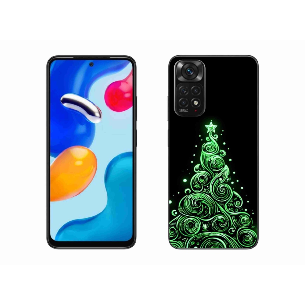 Gelový kryt mmCase na Xiaomi Redmi Note 11S 4G - neonový vánoční stromek 3