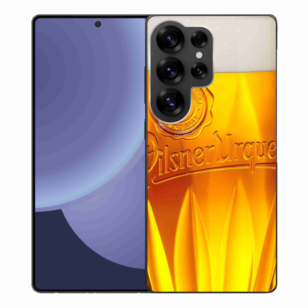 Gelový kryt mmCase na Samsung Galaxy S25 Ultra - pivo