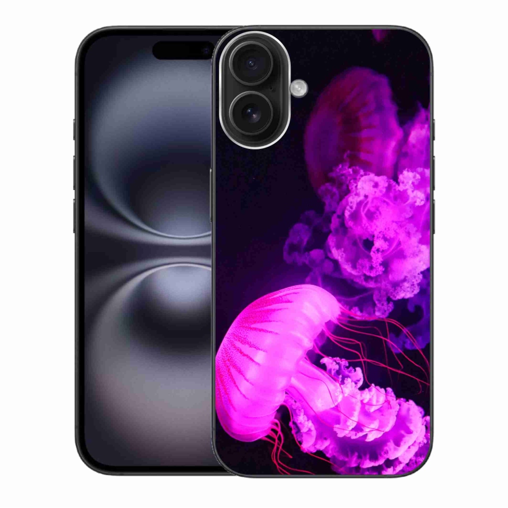 Gelový kryt mmCase na iPhone 16 Plus - medúza 1