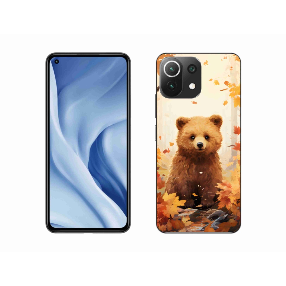 Gelový kryt mmCase na Xiaomi Mi 11 Lite 4G/5G - medvěd v lese