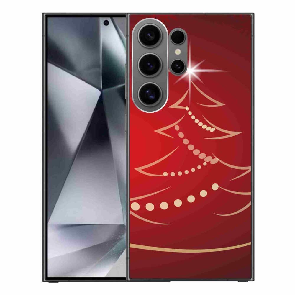 Gelový kryt mmCase na Samsung Galaxy S24 Ultra - kreslený vánoční stromek