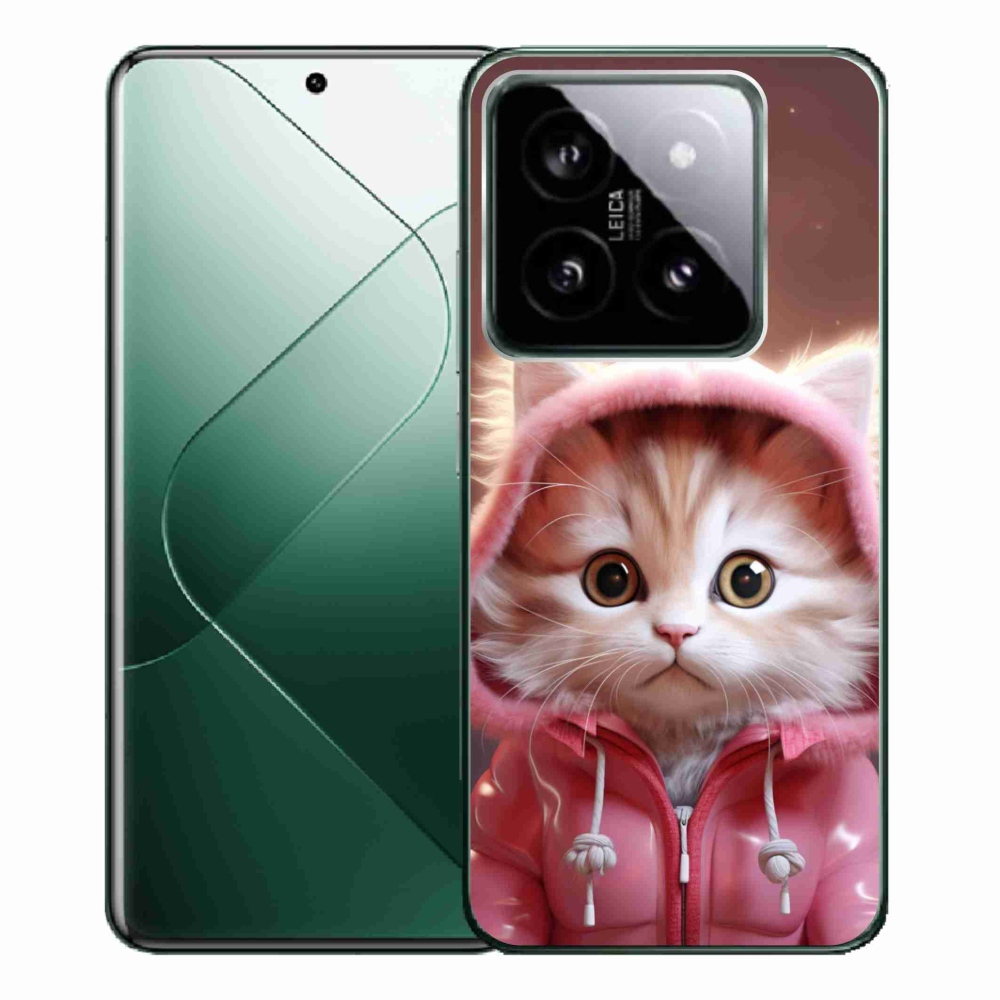 Gelový kryt mmCase na Xiaomi 14 Pro - roztomilé kotě 3