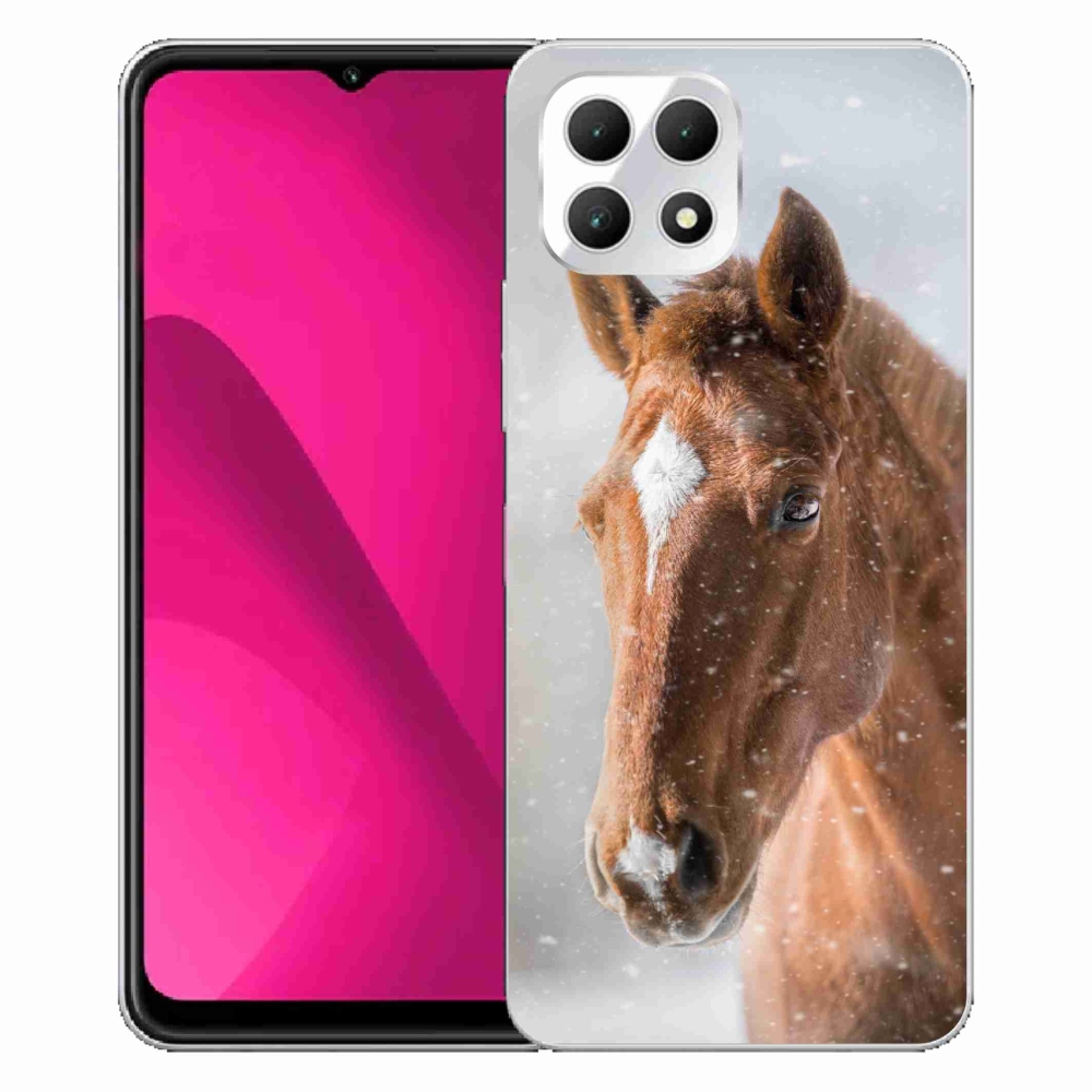 Gelový kryt mmCase na T-Mobile T Phone 2 - hnědý kůň 2