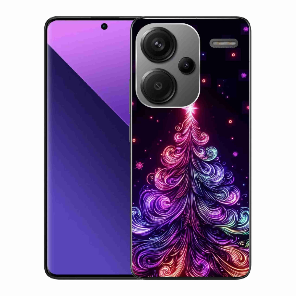 Gelový kryt mmCase na Xiaomi Redmi Note 13 Pro+ 5G - neonový vánoční stromek 1