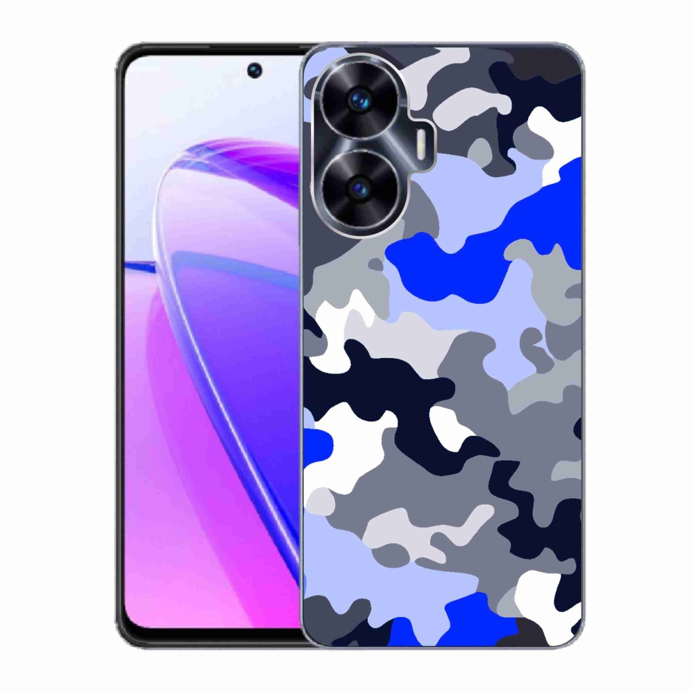 Gelový kryt mmCase na Realme C55 - maskáčový vzor 8