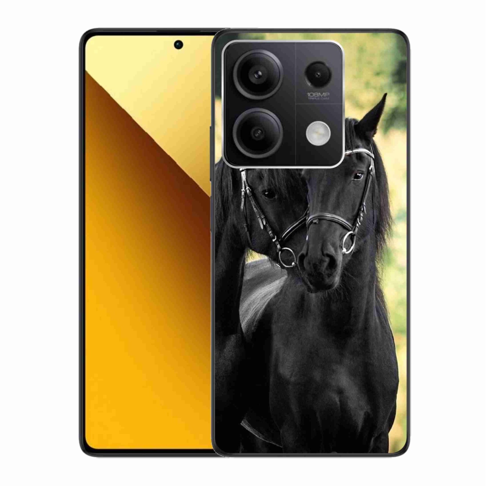 Gelový kryt mmCase na Xiaomi Redmi Note 13 5G - dva černí koně
