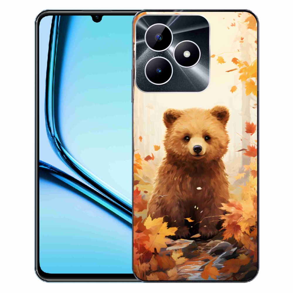 Gelový kryt mmCase na Realme Note 50 - medvěd v lese