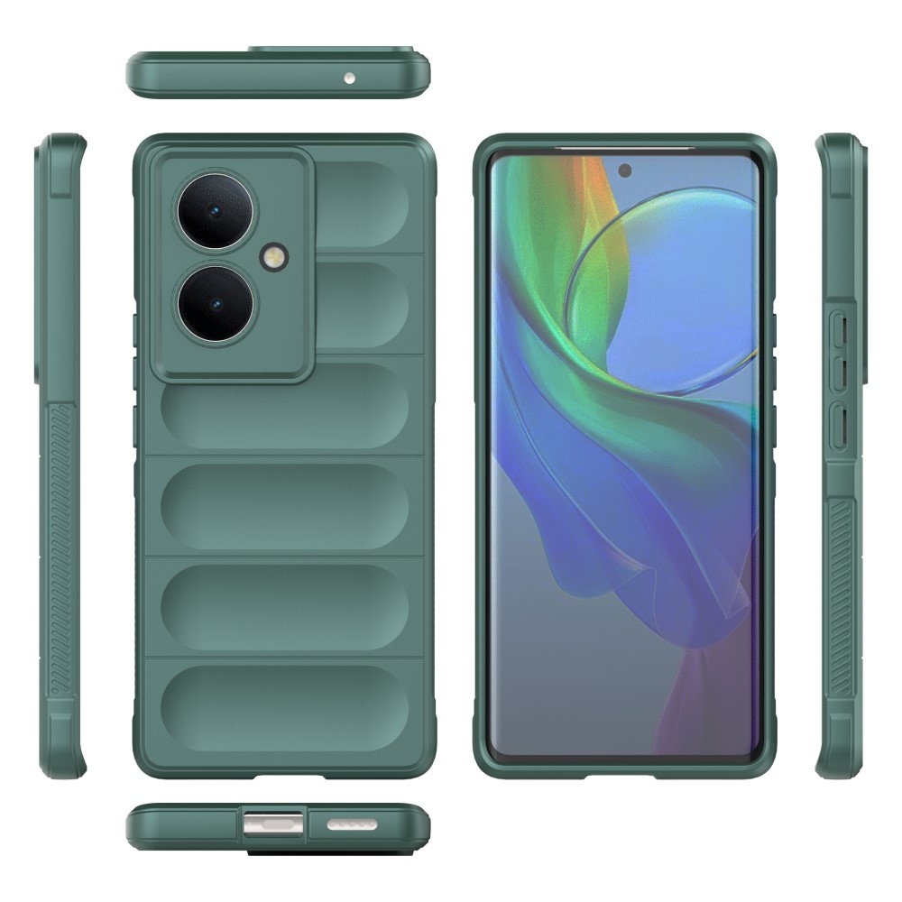 Rugg odolný gelový obal na Vivo V29 Lite 5G - zelený