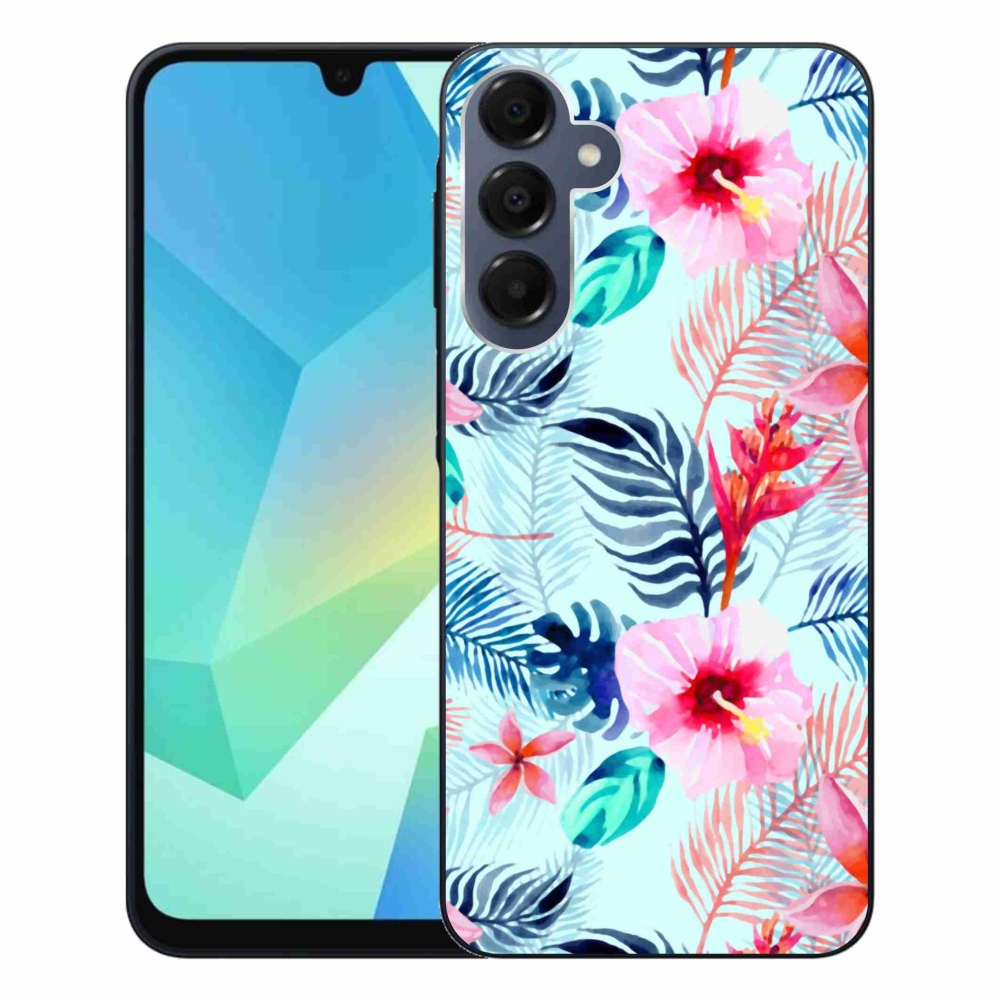 Gelový kryt mmCase na Samsung Galaxy A16 4G/5G - květiny