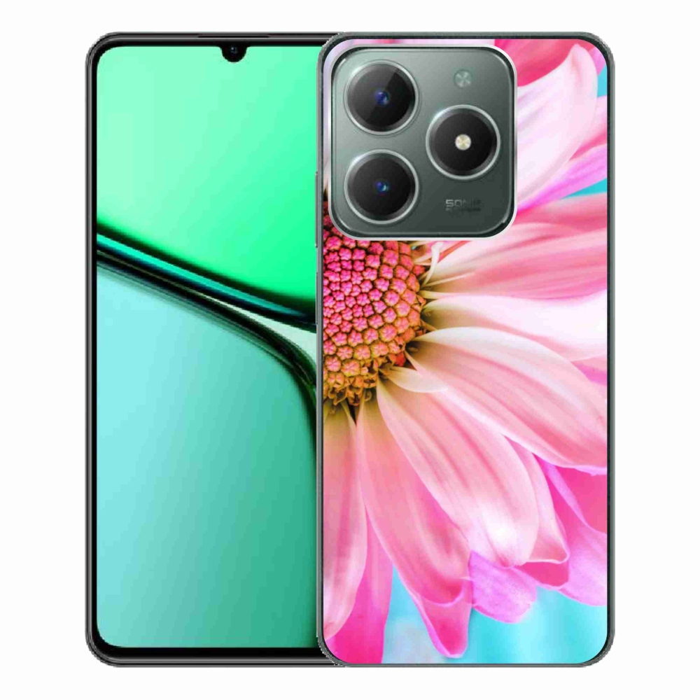 Gelový kryt mmCase na Realme C61 - růžová květina